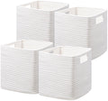 UBBCARE Storage Cubes 11 Inch, Cotton Rope Woven Baskets for Organizing, Cube Storage Bin for Baby Nursery, 2-Pack Square Toy Storage Baskets for Shleves Organizer, Closet, Kidsroom, Beige